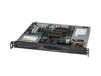 Supermicro SC512 F-350B - Rack-montable - 1U - ATX 350 Watt - noir CSE-512F-350B